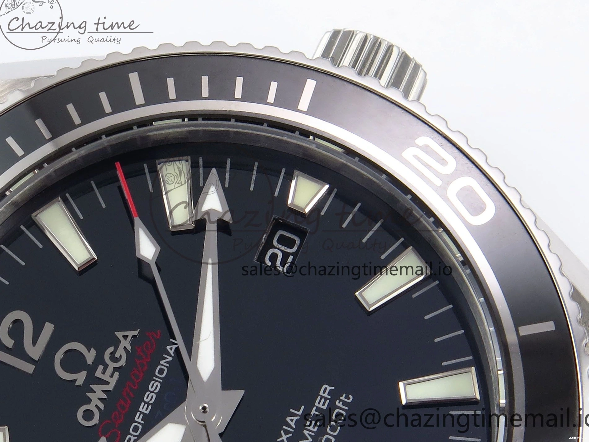 0405 Seamaster “LMPO” OMF 1:1 Best Edition Black Dial on SS Bracelet A Tailored 7703